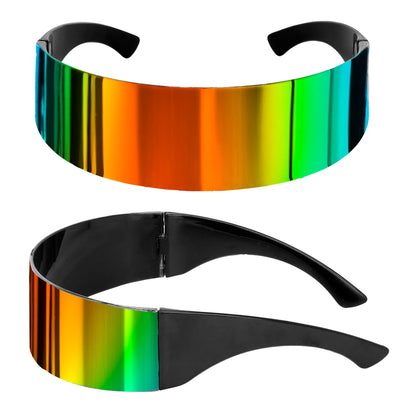 "REGENBOGEN SPIEGELBRILLE" – Vorderansicht