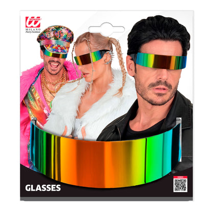 "REGENBOGEN SPIEGELBRILLE" – Detailansicht