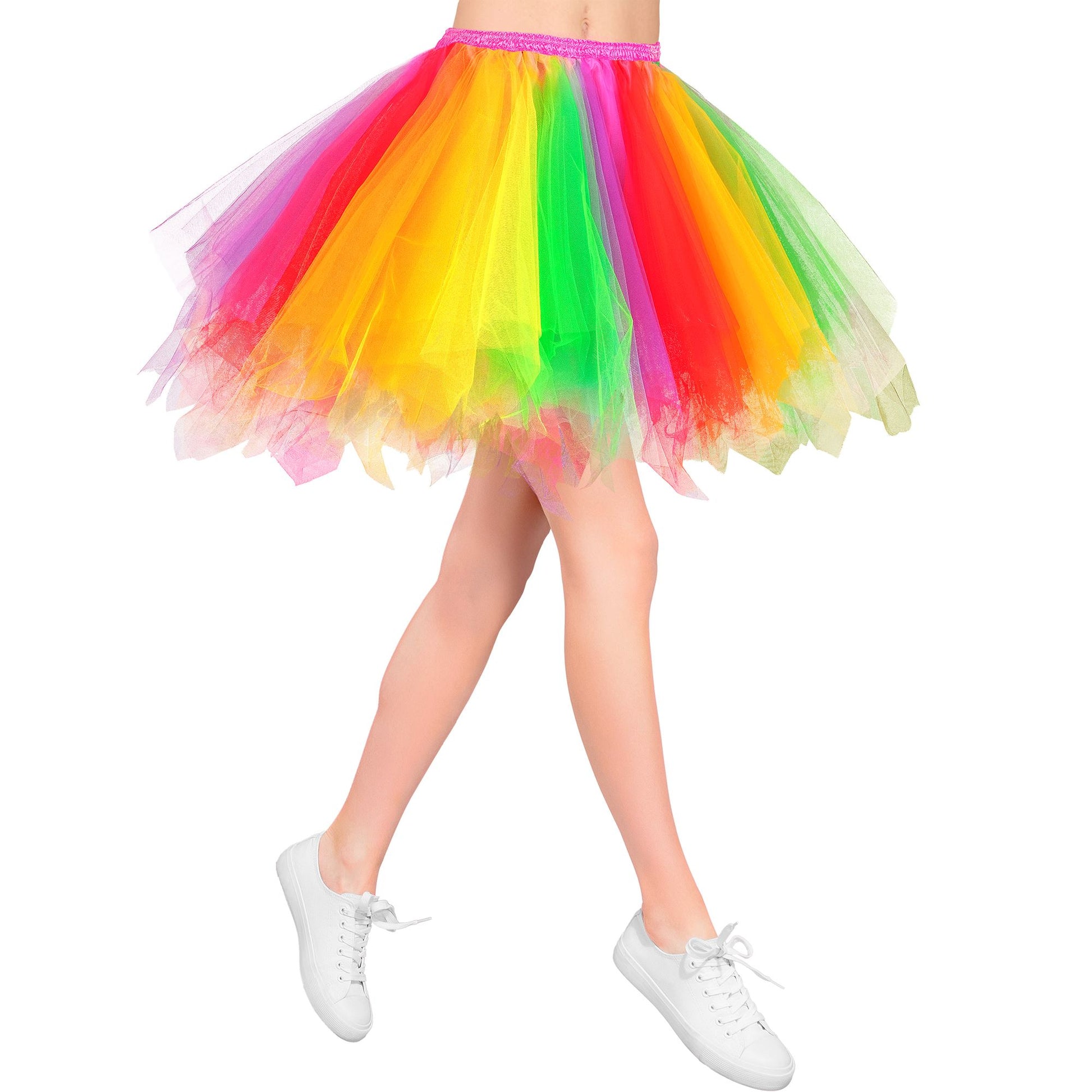 "REGENBOGEN TUTU" mit Innentasche für LED-Lichter – Detailansicht