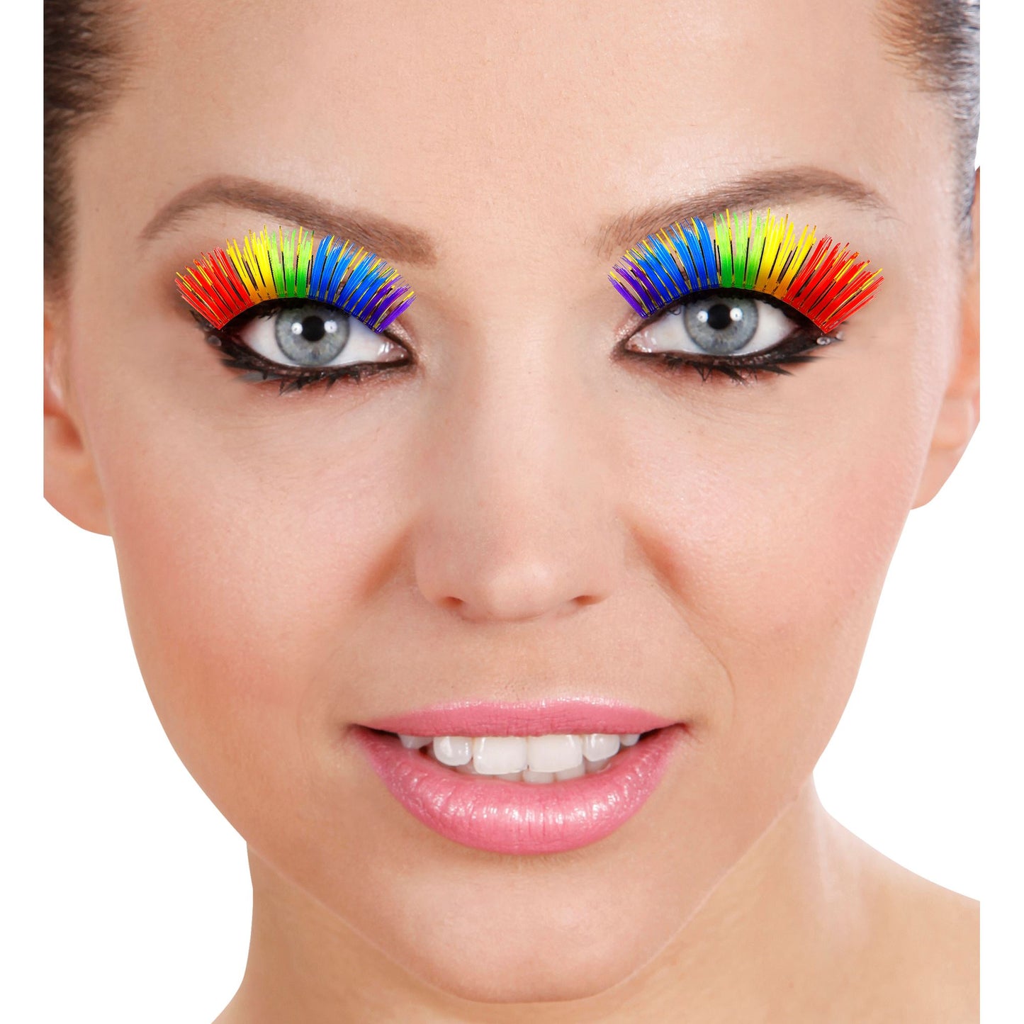 "REGENBOGEN WIMPERN" mit Klebstofftube – Ansicht 3