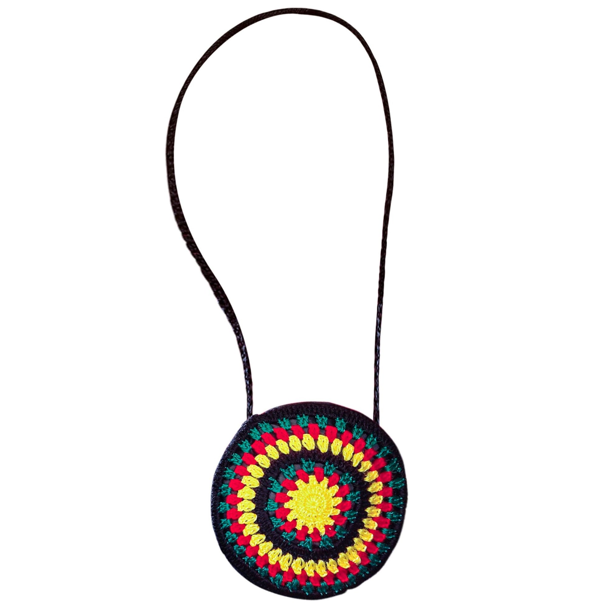 "REGGAE/RASTA HÄKELHANDTASCHE" – Detailansicht