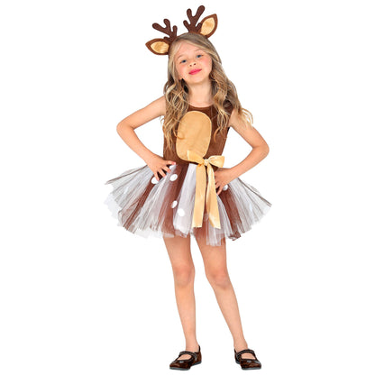 "REH" (Kleid mit Tutu, Haarreif) – Vorderansicht