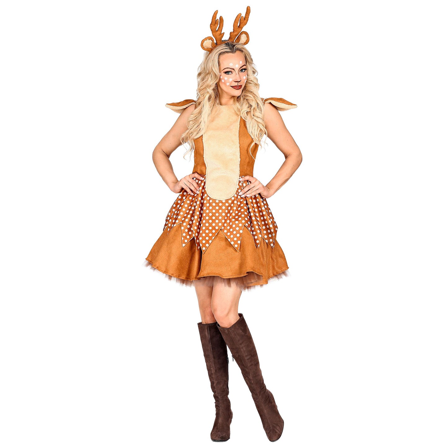 "REH" (Kleid mit Unterrock, Haarreif) – Detailansicht