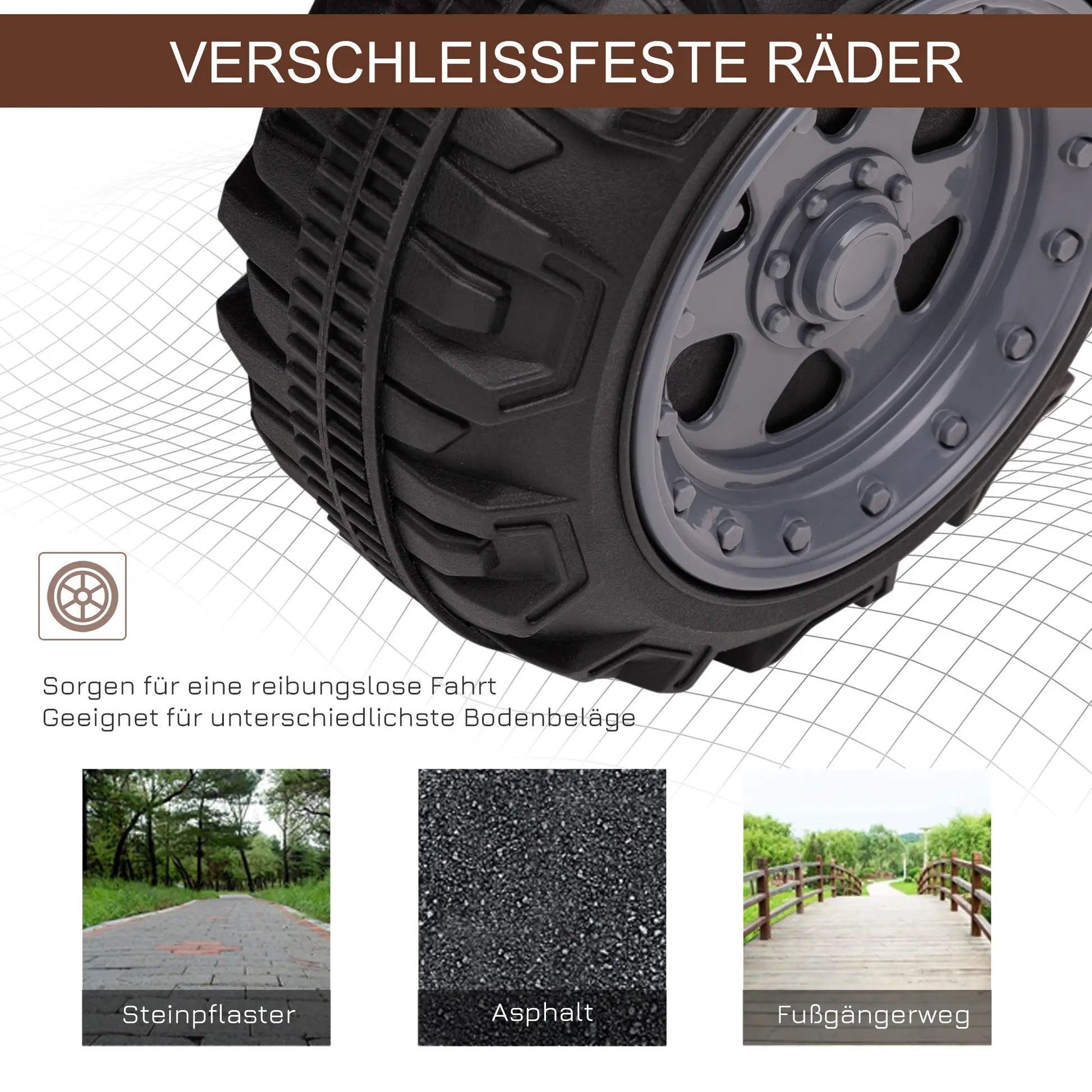 HOMCOM Kinder Elektro Quad 6V – Schwarz, Musikfunktion - Fasnacht24.ch