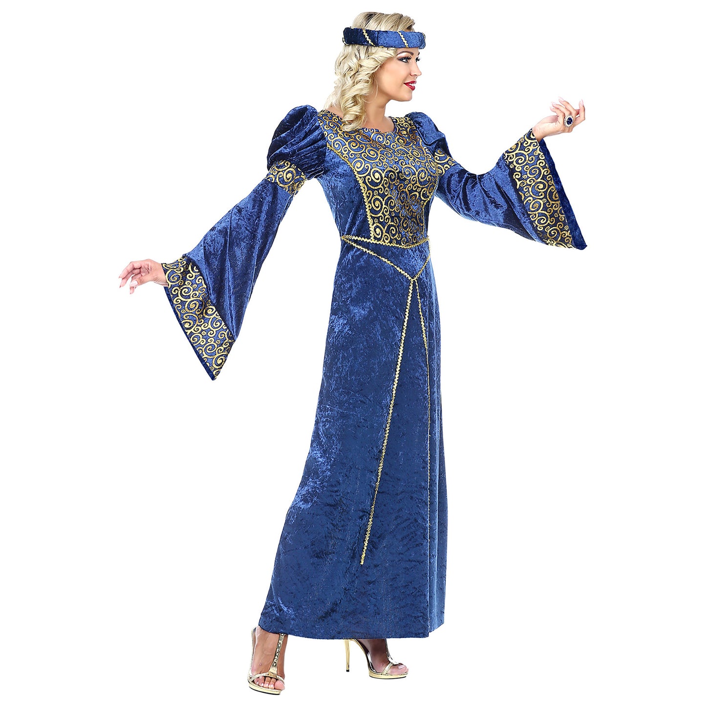 "RENAISSANCE DAME" (Kleid, Kopfschmuck) – Ansicht 3