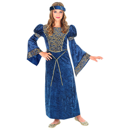 "RENAISSANCE DAME" (Kleid, Kopfschmuck) – Vorderansicht