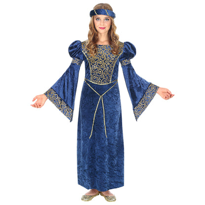 "RENAISSANCE DAME" (Kleid, Kopfschmuck) – Detailansicht