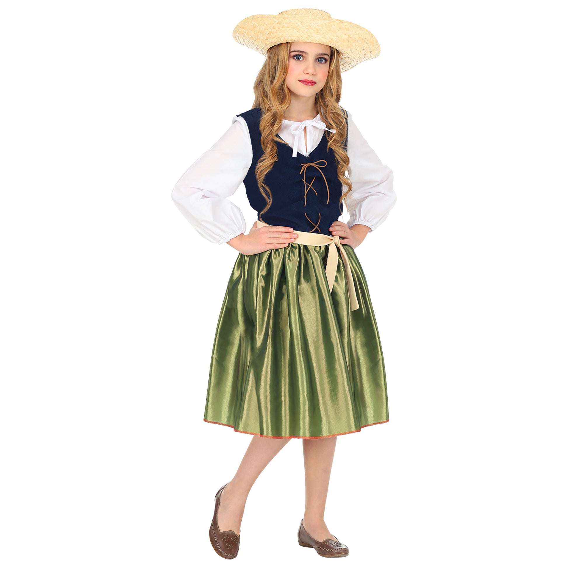 "RENAISSANCE SCHÖNHEIT" (Kleid, Gürtel) – Vorderansicht