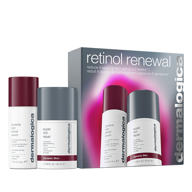Dermalogica Hautpflegeset Retinol Renewal Set Dermalogica: Dynamic Skin, Retinol, Anti-Wrinkle, Serum, For Face, 30 ml + Dyna