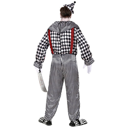 "RETRO CLOWN" (Overall mit Clownkragen und Hosenträgern, Kopfbedeckung) – Ansicht 4