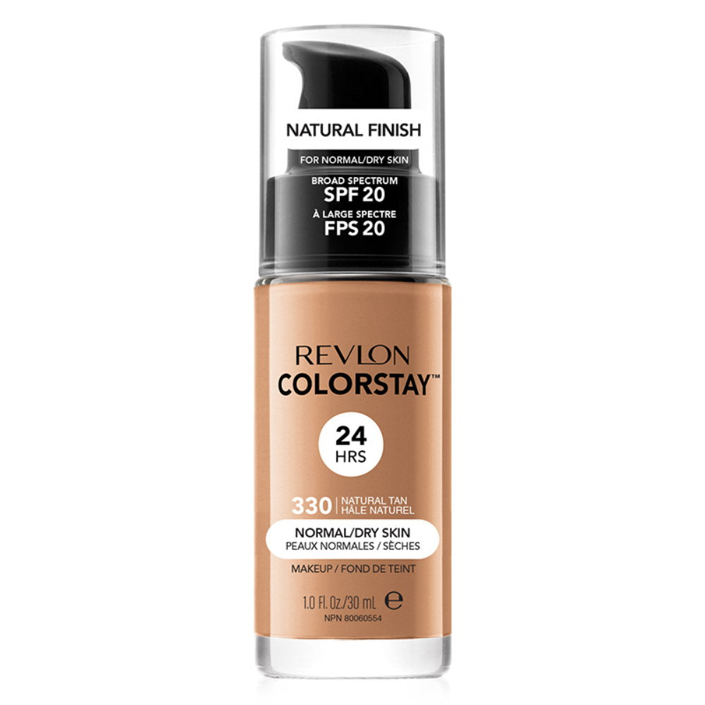 Revlon, Color Stay, Langlebig, Flüssige Grundierung, 330, Natürliche Bräune, SPF 20, 30 ml
