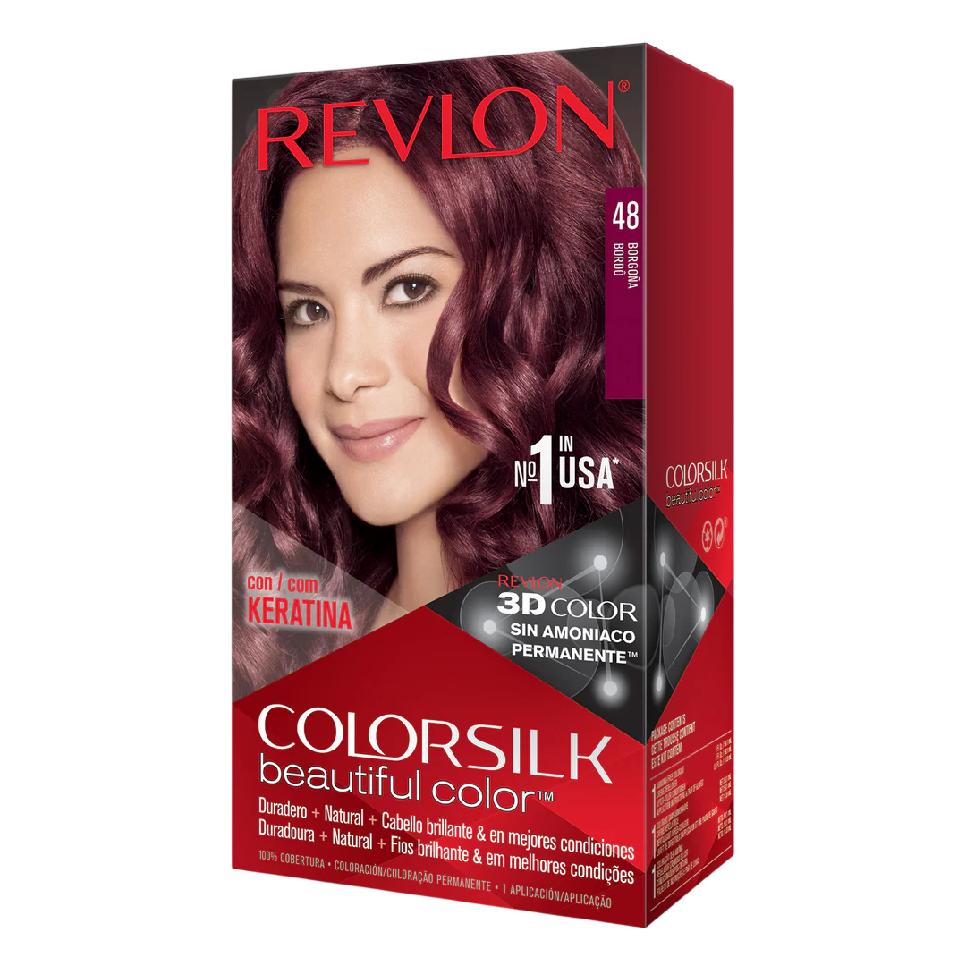 Revlon, Colorsilk, Permanente Haarfarbe, 48 Burgundy, 130 ml