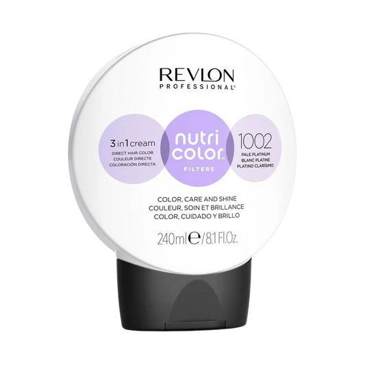 Revlon Revlon, Nutri Color Filters, Haarfarben-Creme-Toner, 1002 Pale Platinum, 240 ml Regular