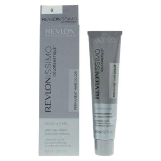 Revlon Revlon, Revlonissimo Colorsmetique, Hyaluronsäure, Permanente Haarfarbe, 6 6 Dark Blonde, 60 ml Regular