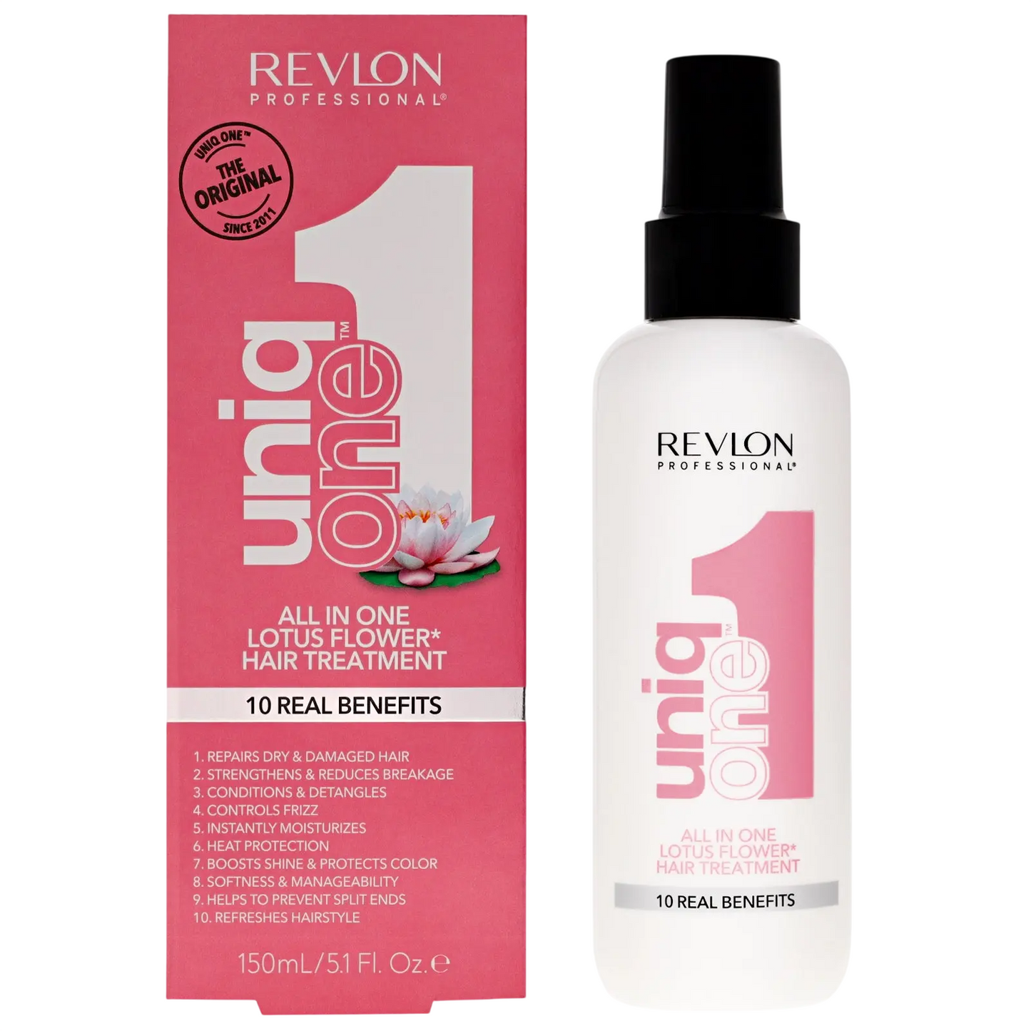 Revlon Revlon, Uniq One Lotus Flower, Leave-In Haarcreme Behandlung, Reparatur, 150 ml Regular