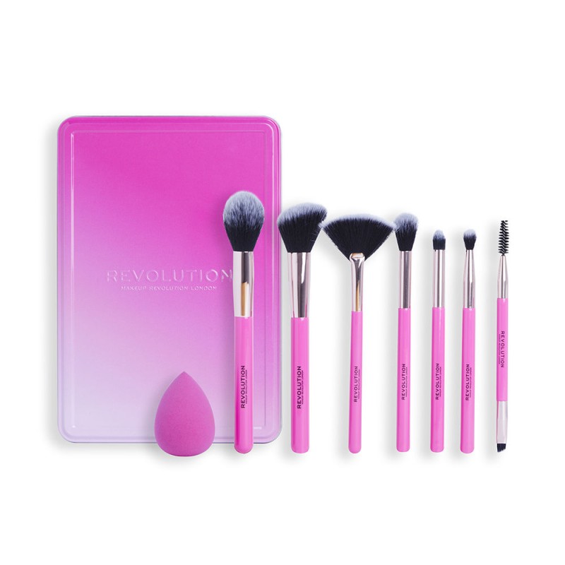 REVOLUTION MAKE UP REVOLUTION MAKE UP The Brush Edit Set 8-teiliges Pinsel-Geschenkset Make-up