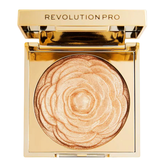 Revolution Pro Revolution Pro, Pro Lustre, Erleuchtend, Rouge-Highlighter Kompakt, Goldene Rose, 1 Schattierung, 9 g Regular