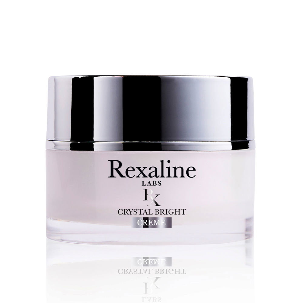 Rexaline, Crystal Bright, Hyaluronsäure + 3 helle Wirkstoffe, Erleuchtend, Sahne, Für das Gesicht, 50 ml *Tester