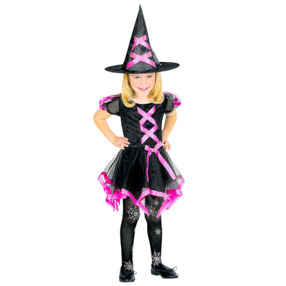 "RIBBON HEXE" sort. in 3 Farben (Kleid, Hut) – Detailansicht