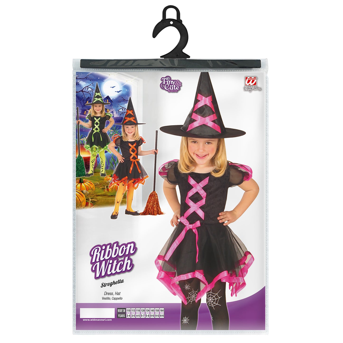 "RIBBON HEXE" sort. in 3 Farben (Kleid, Hut) – Ansicht 5