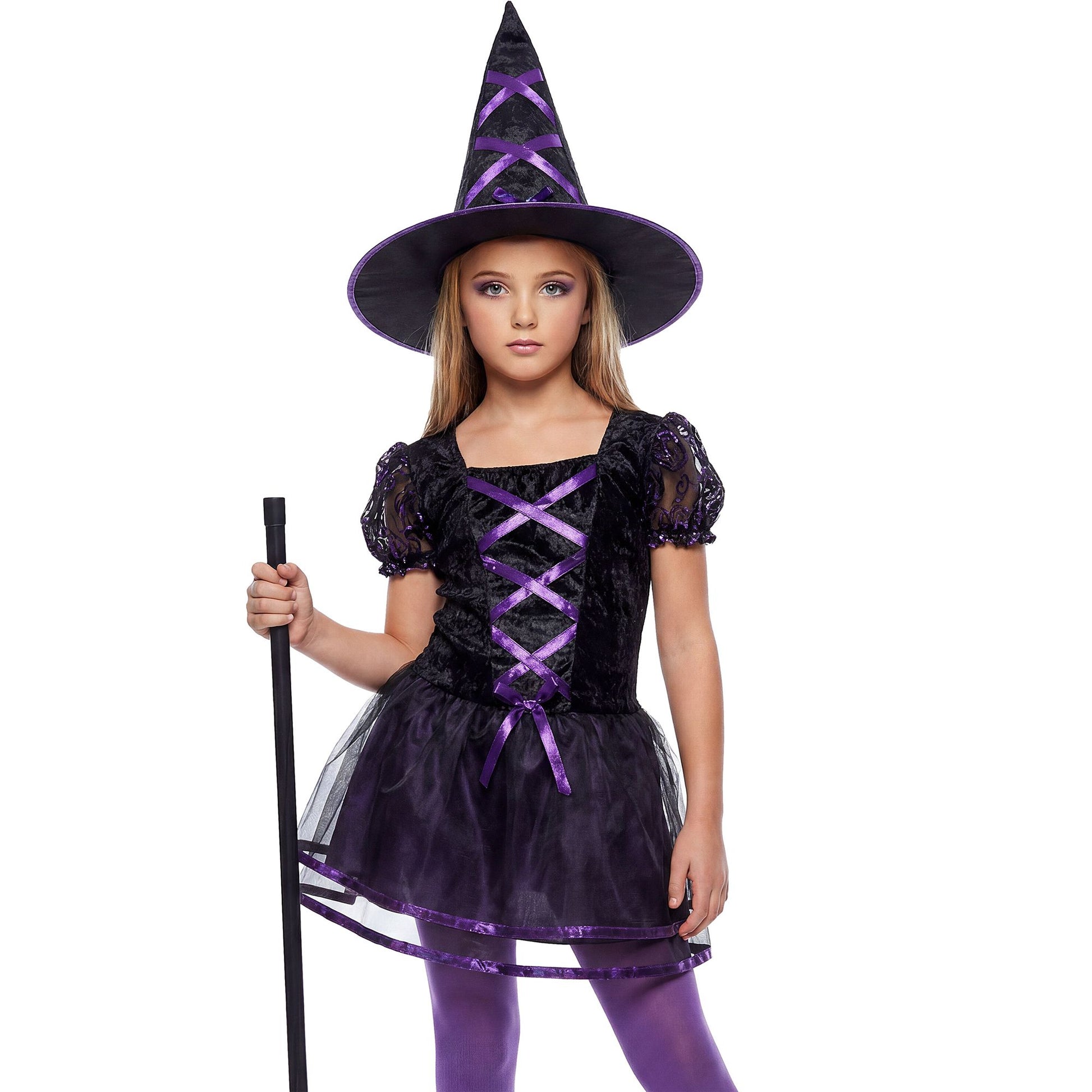 "RIBBON WITCH" (Kleid, Hut) – Vorderansicht
