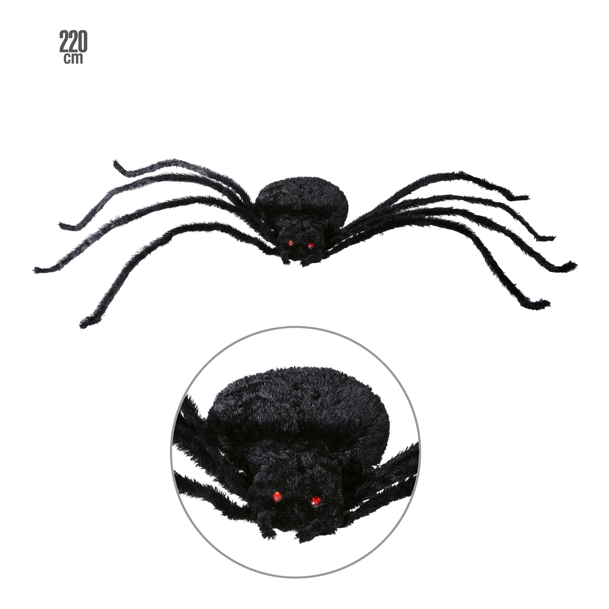 "RIESEN SPINNE" biegbar - 220cm – Vorderansicht