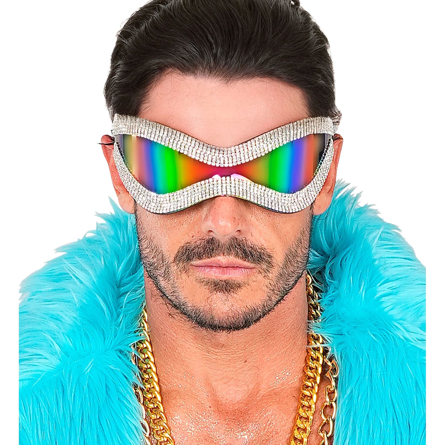 "RIESEN STRASS BRILLE MIT MULTICOLOR GLÄSERN" – Ansicht 5