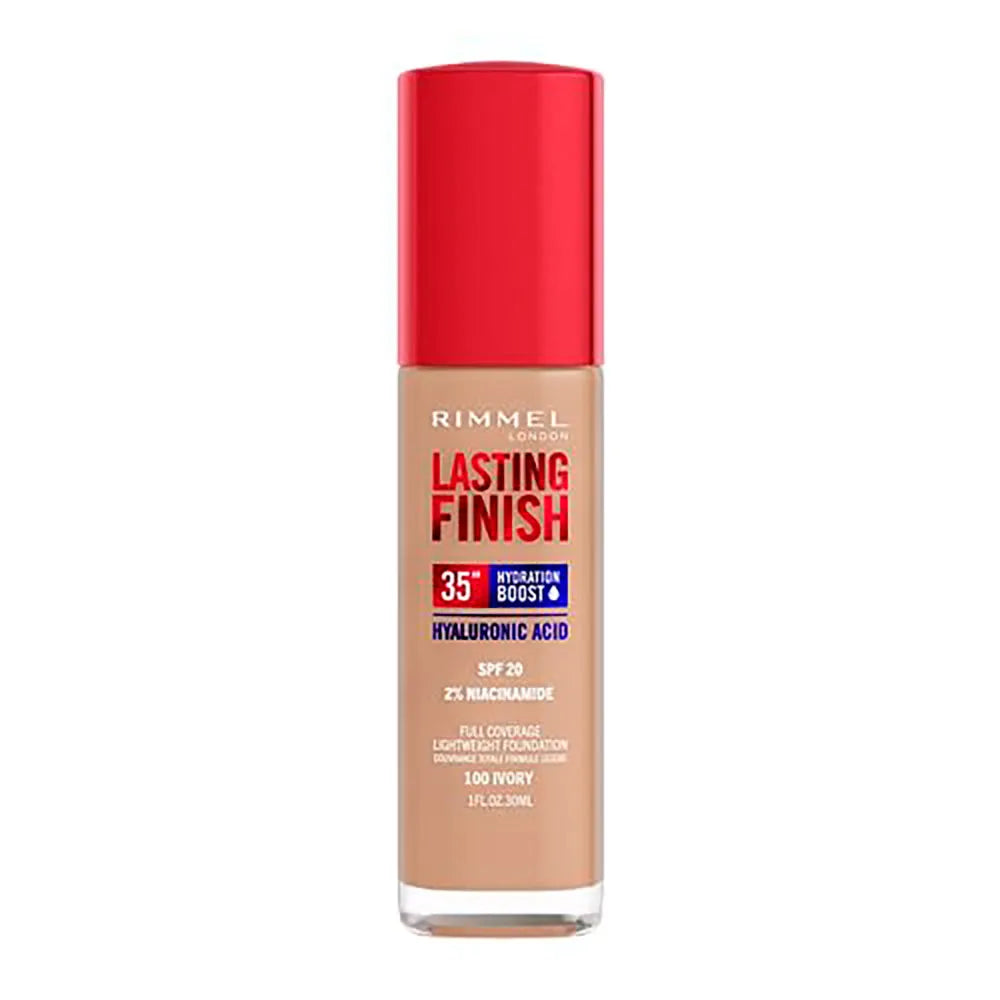 Rimmel London Lasting Finish Hydration Boost Spf20 100-Ivory 30 ml