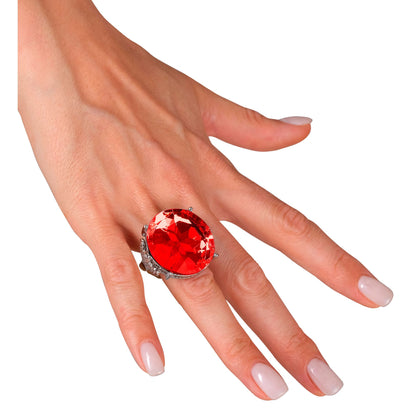 "RING MIT ROTEM EDELSTEIN" in Displaybox - sort. in 3 Modellen – Ansicht 3