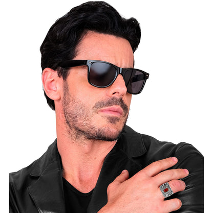 "RING MIT STRASS & ROTEM EDELSTEIN" – Ansicht 5