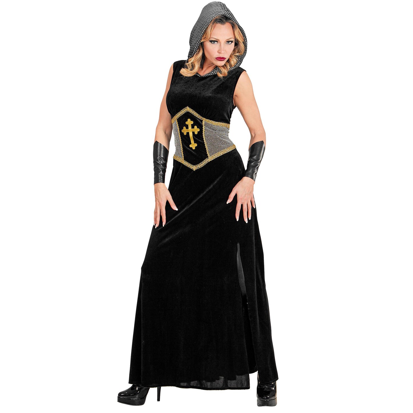 "RITTER" (Kleid mit Kapuze, Armstulpen) – Ansicht 3