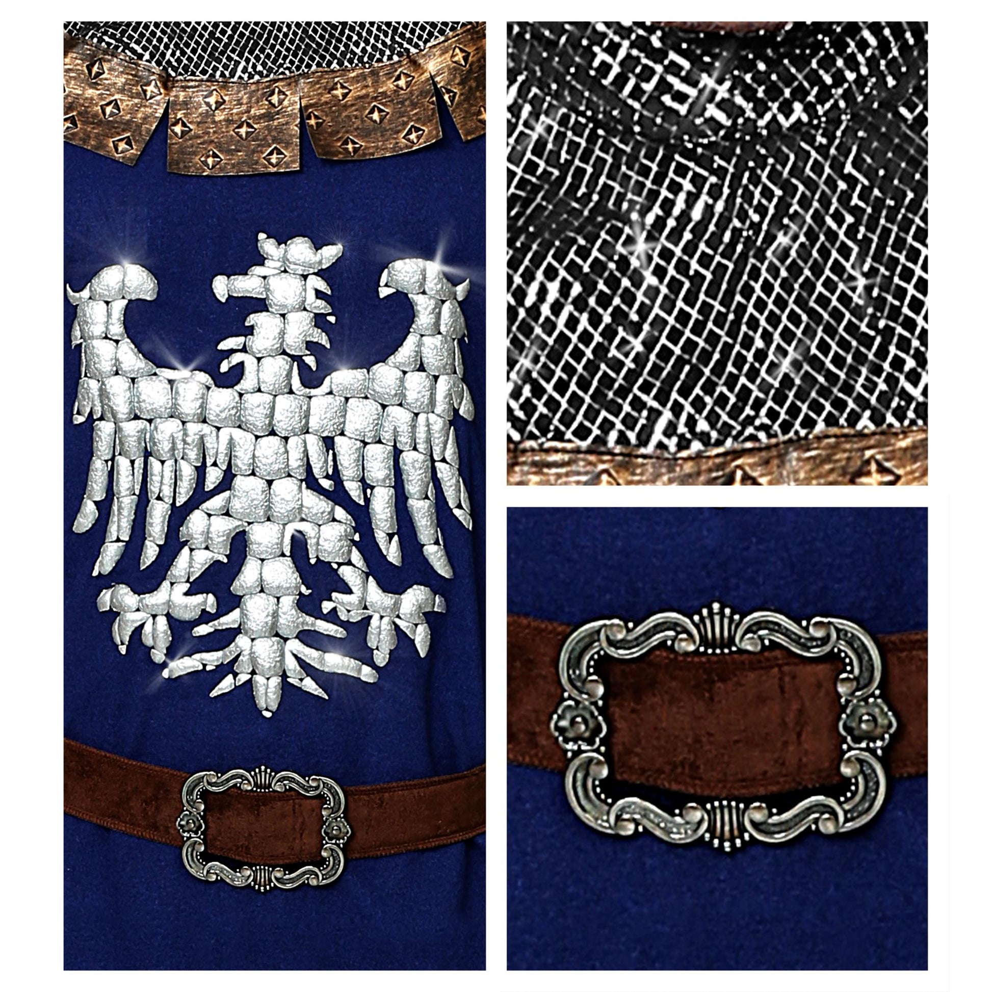 "RITTER" (Oberteil mit Umhang, Gürtel, Kapuze) – Ansicht 3