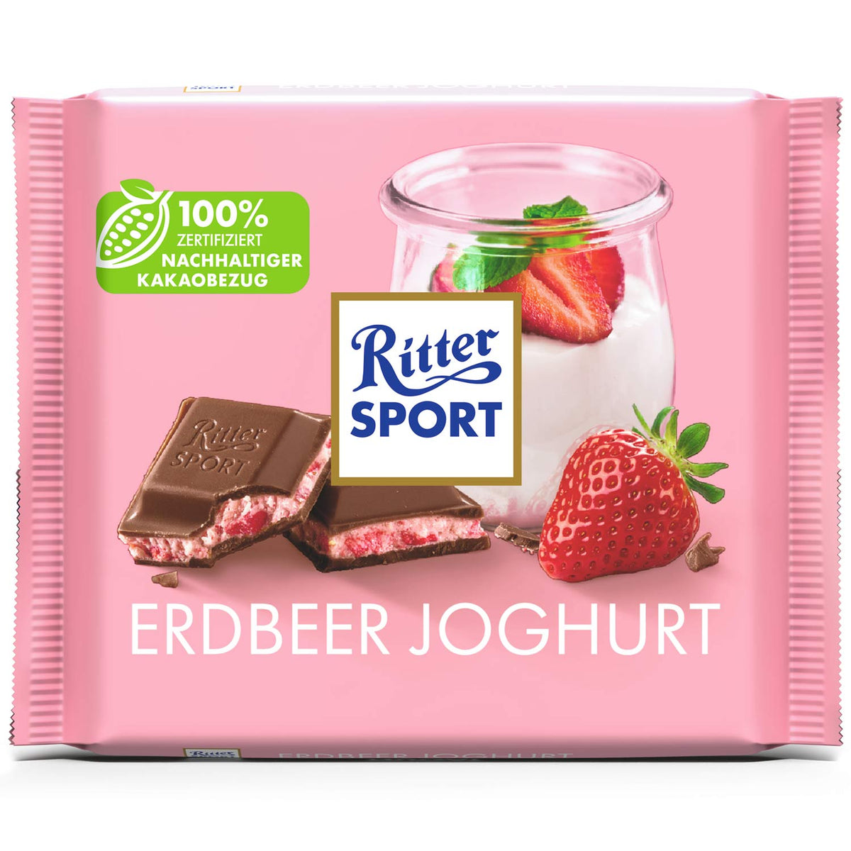 Ritter Sport Erdbeer Joghurt Vollmilch-Schokolade 100 g
