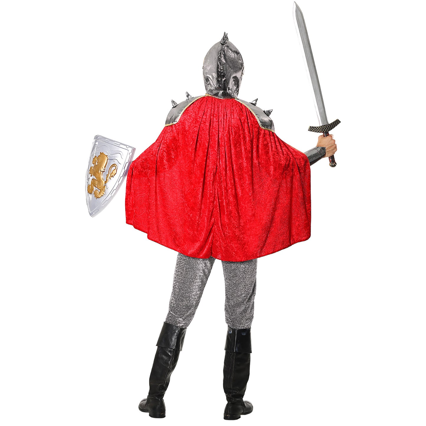 "RITTER" (Tunkia mit Rüstung & Umhang, Gürtel, Helm) – Ansicht 4
