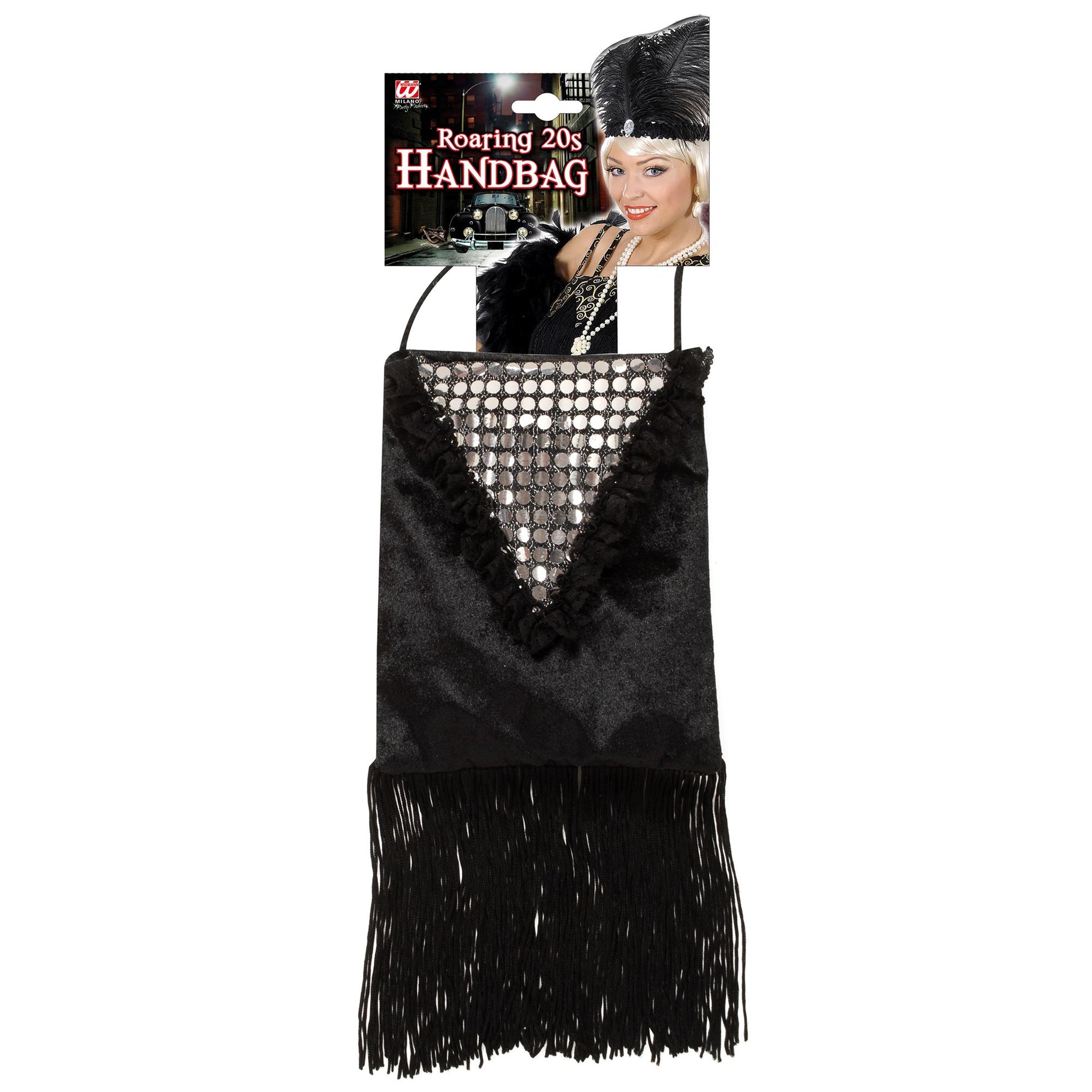 "ROARING 20s RETROHANDTASCHE" aus Samt und Pailletten – Ansicht 3