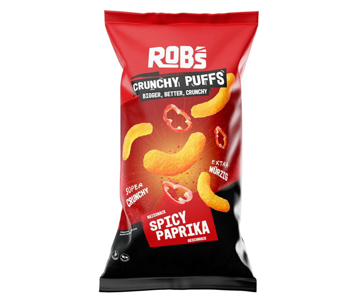 Rob´s Crunchy Puffs Spicy Paprika Chips 130g