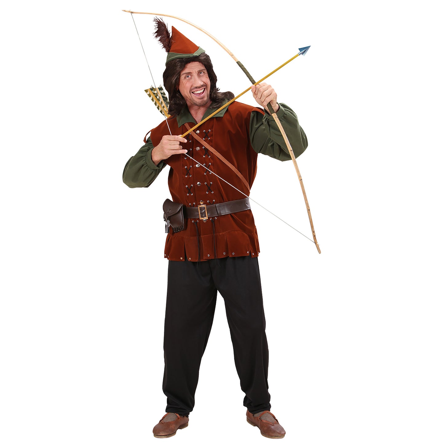 "ROBIN OF SHERWOOD" (Kasack, Hose, Gürtel, Hut) – Vorderansicht