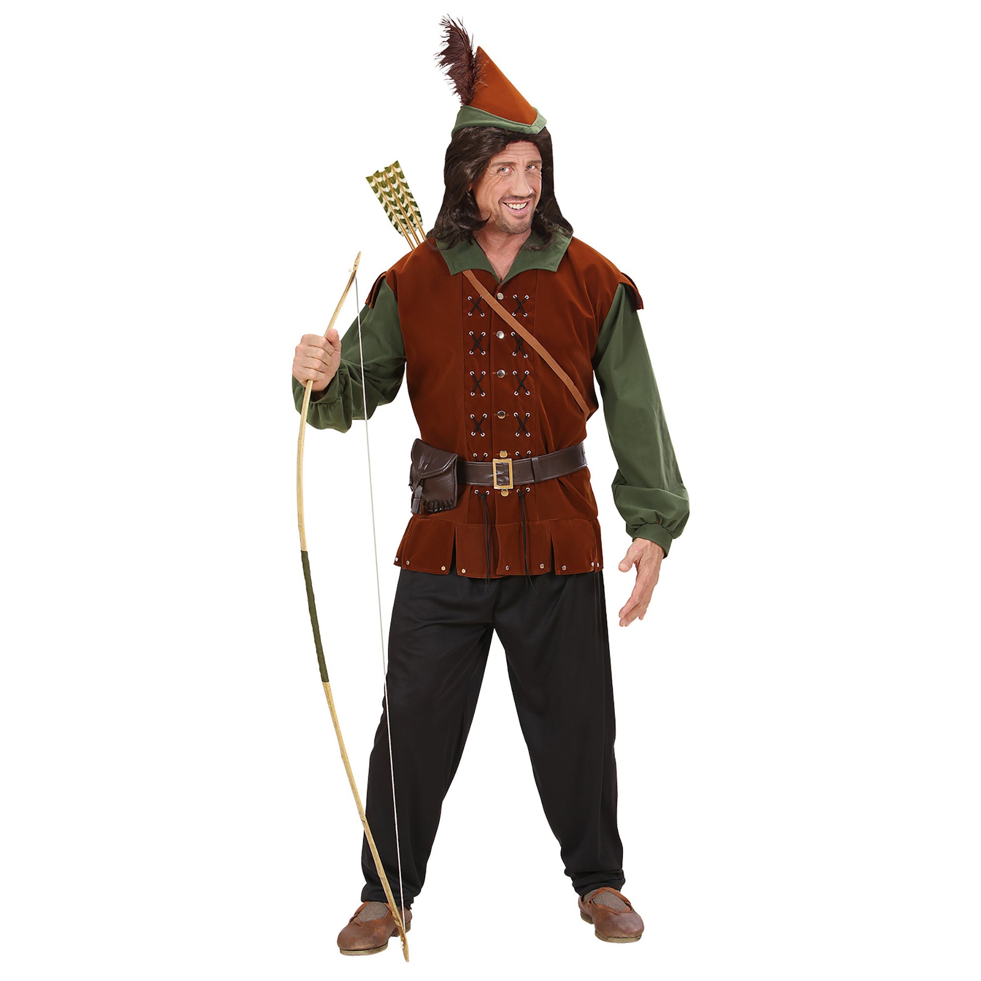 "ROBIN OF SHERWOOD" (Kasack, Hose, Gürtel, Hut) – Detailansicht