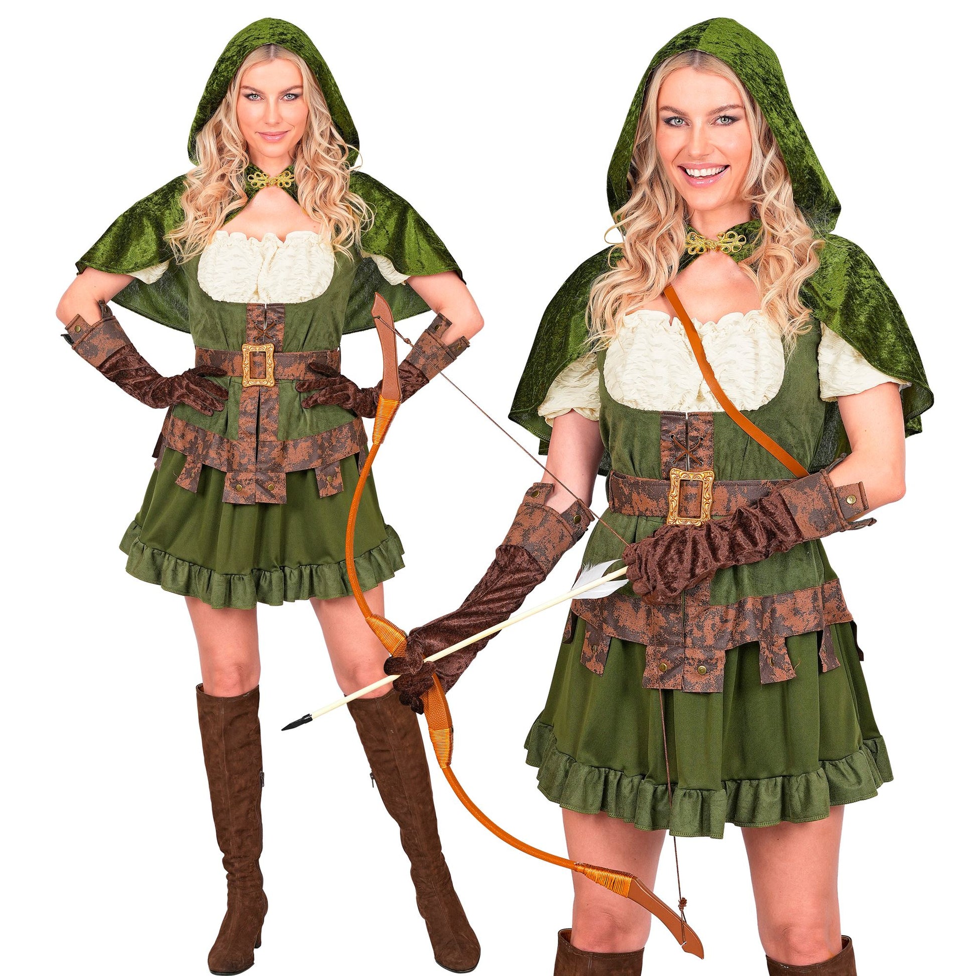 "ROBIN OF SHERWOOD" (Kleid, Gürtel, Umhang, Handschuhe) – Vorderansicht
