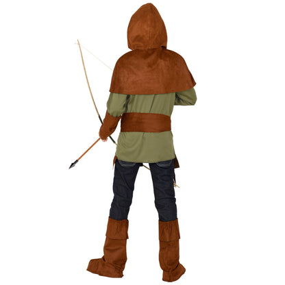 "ROBIN OF SHERWOOD" (Oberteil, Armschoner, Schulterumhang mit Kapuze, Gürtel, Stiefelüberzieher) – Ansicht 3