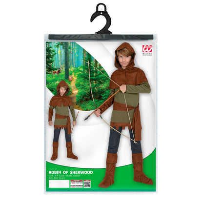 "ROBIN OF SHERWOOD" (Oberteil, Armschoner, Schulterumhang mit Kapuze, Gürtel, Stiefelüberzieher) – Ansicht 4