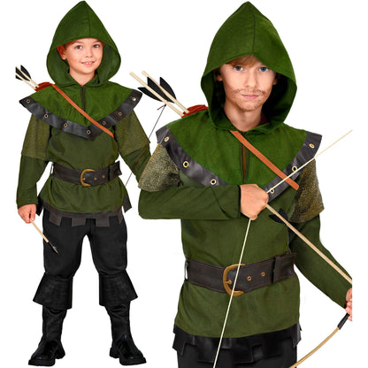 "ROBIN OF SHERWOOD" (Oberteil mit Kapuze, Gürtel) – Vorderansicht