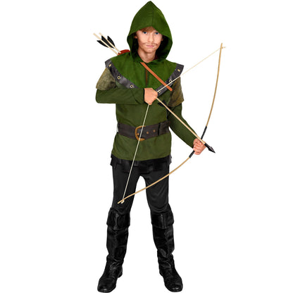"ROBIN OF SHERWOOD" (Oberteil mit Kapuze, Gürtel) – Detailansicht