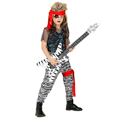 "ROCK STAR" (Tank Top, Netzshirt, Hose, Gürtel, Beinband, Bandana) – Detailansicht