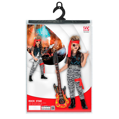 "ROCK STAR" (Tank Top, Netzshirt, Hose, Gürtel, Beinband, Bandana) – Ansicht 5