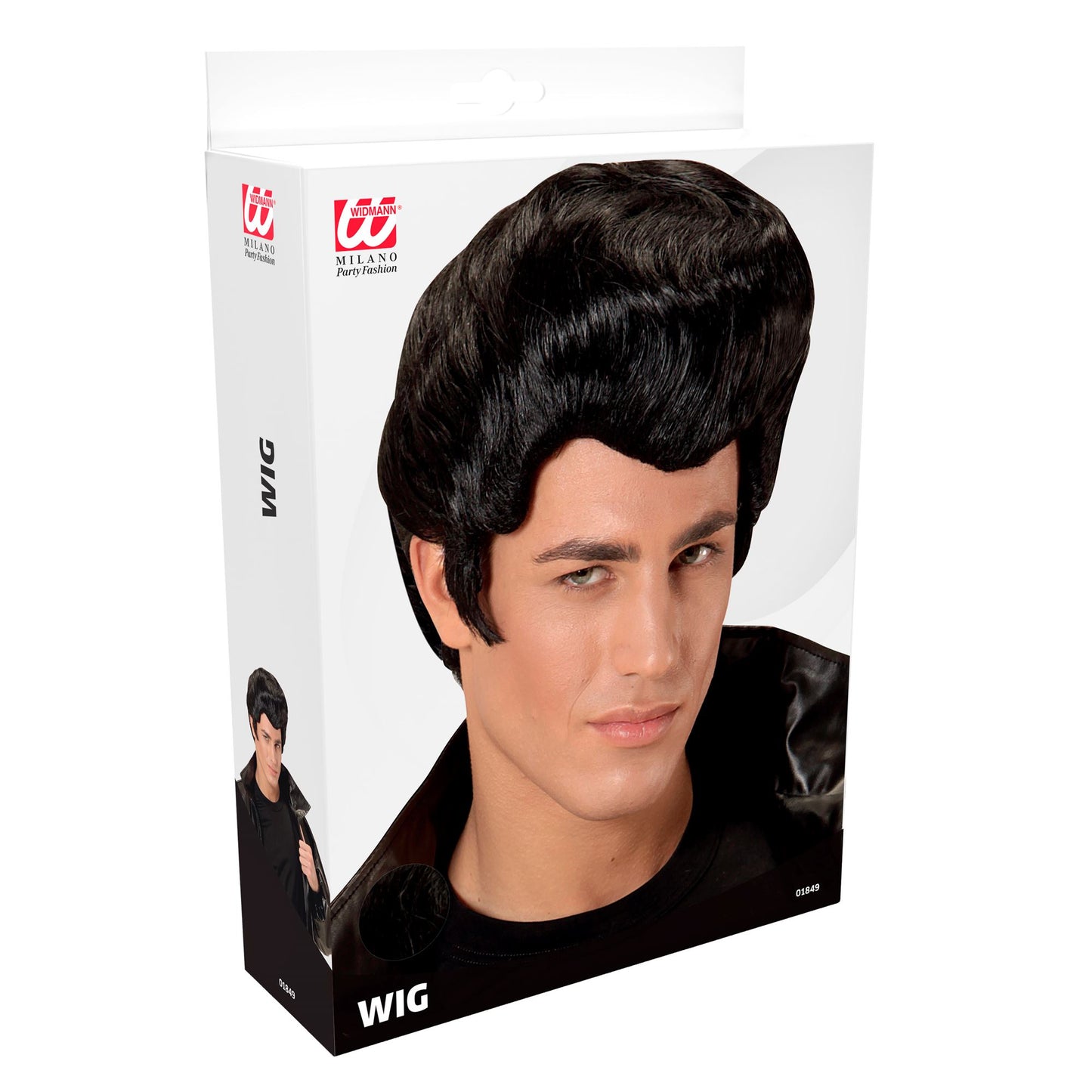 "ROCKABILLY PERÜCKE" in Box – Detailansicht