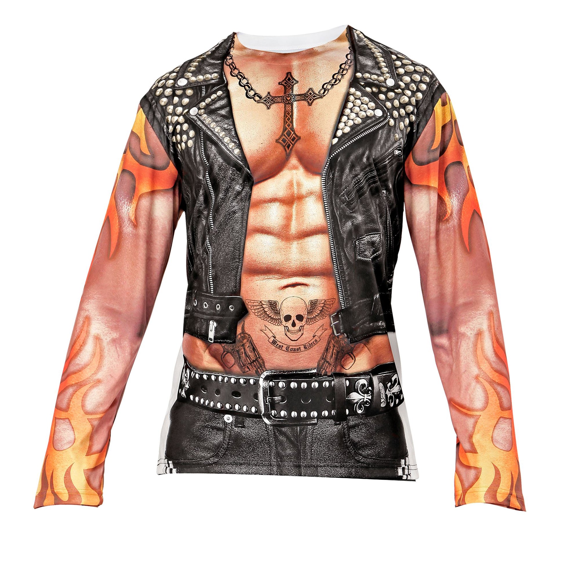 "ROCKER / BIKER" (in Fotosublimation bedrucktes T-Shirt) – Ansicht 4
