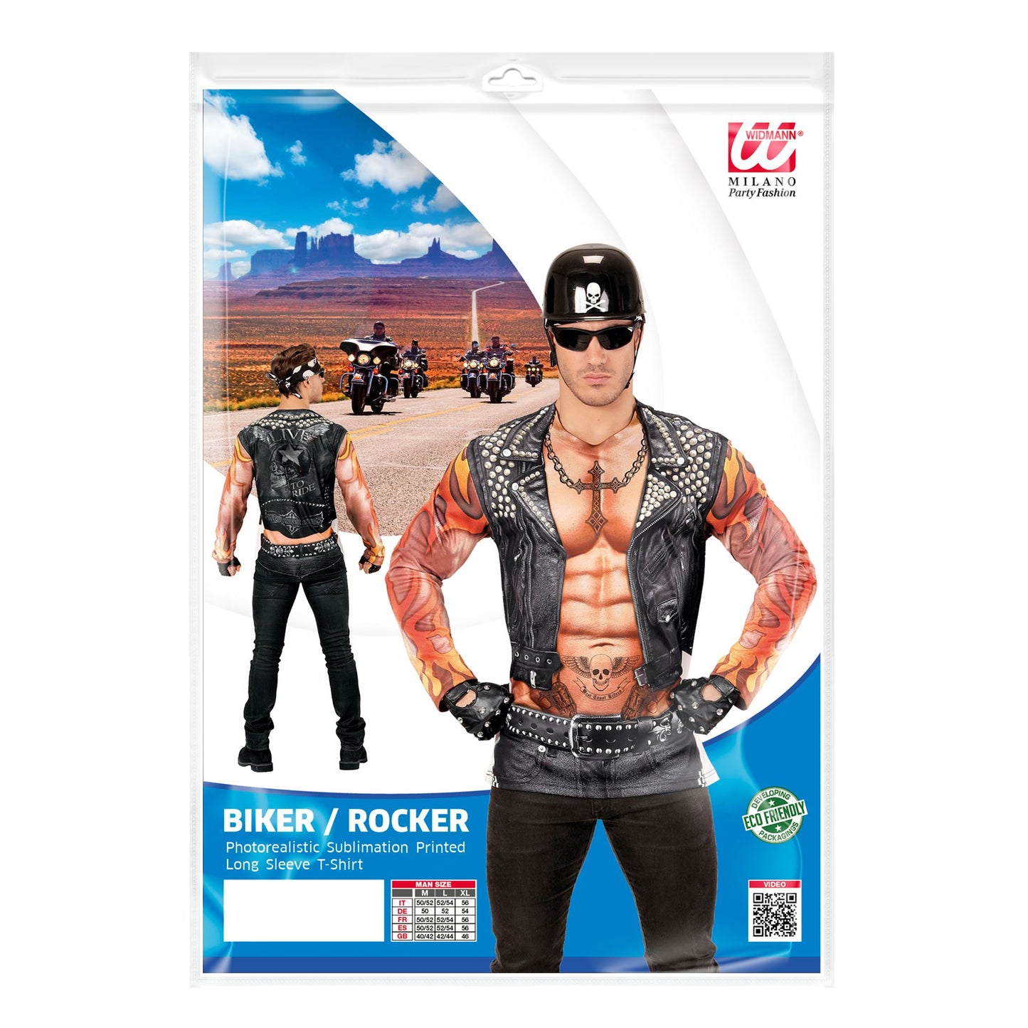 "ROCKER / BIKER" (in Fotosublimation bedrucktes T-Shirt) – Ansicht 5