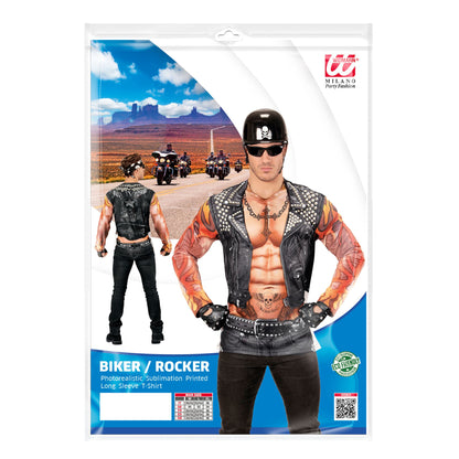 "ROCKER / BIKER" (in Fotosublimation bedrucktes T-Shirt) – Ansicht 5