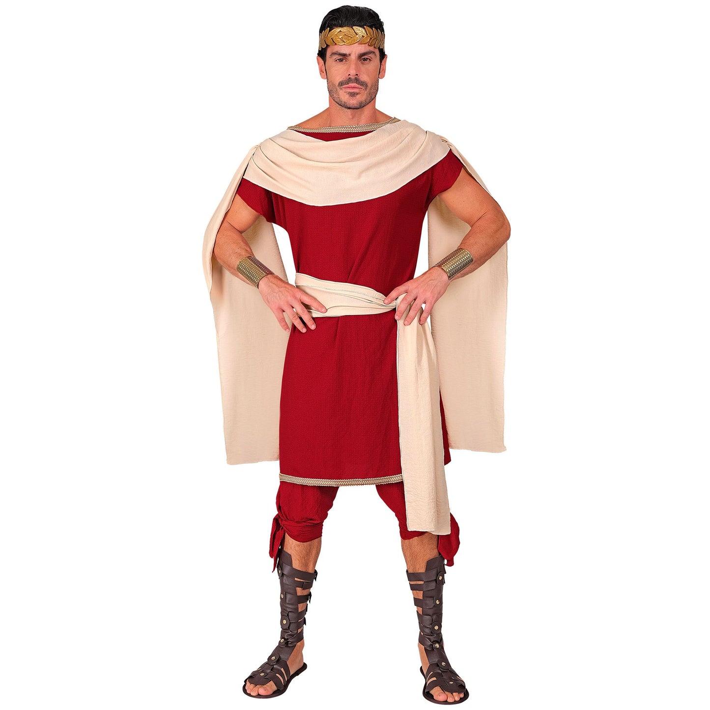 "RÖMER" (Tunika, Hose, Gürtel, Schärpe) – Vorderansicht